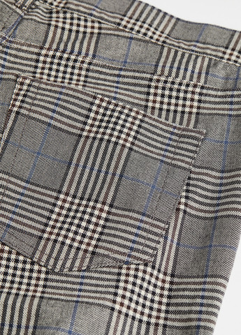 Комбинированные кэжуал демисезонные зауженные брюки H&M