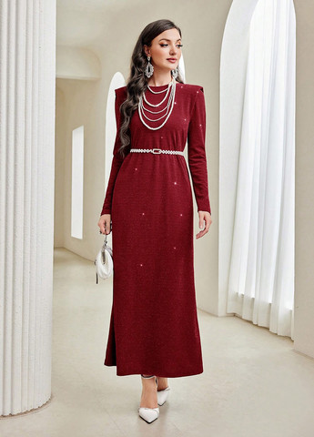 Червона кежуал сукня а-силует SHEIN меланжева