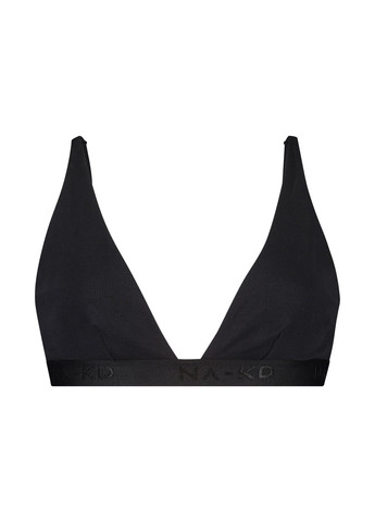 Чорний тріенджел бюстгальтер Hunkemoller без кісточок бавовна