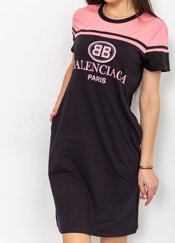 Чорна кежуал сукня сукня-футболка Ager з написами
