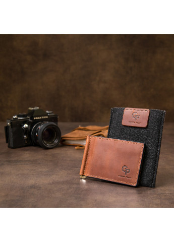 Зажим для купюр кожаный Grande Pelle (252086534)