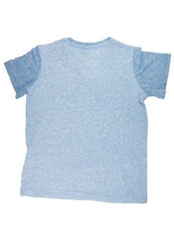 Блакитна літня футболка з коротким рукавом H&M