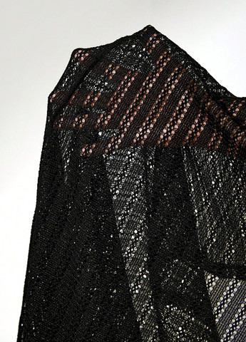 Чорна кежуал сукня з відкритою спиною SHEIN однотонна