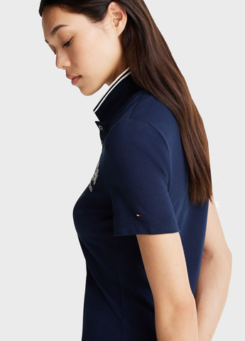 Синя кежуал сукня поло Tommy Hilfiger з логотипом