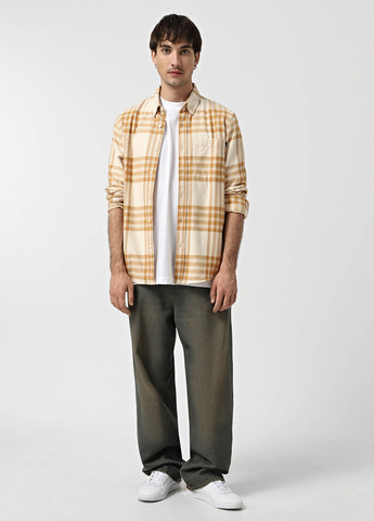 Бежевая кэжуал рубашка в клетку Timberland