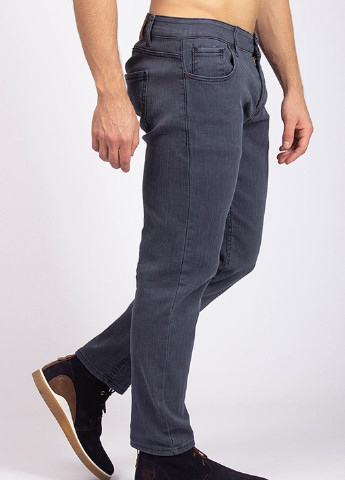 Серо-синие демисезонные прямые джинсы CLUB JU