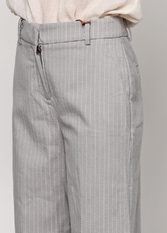 Серые классические демисезонные прямые брюки Numph