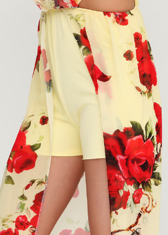 Комбинезон Cherry Lady комбинезон-шорты цветочный жёлтый кэжуал