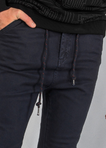 Темно-синие кэжуал демисезонные зауженные брюки Alcott