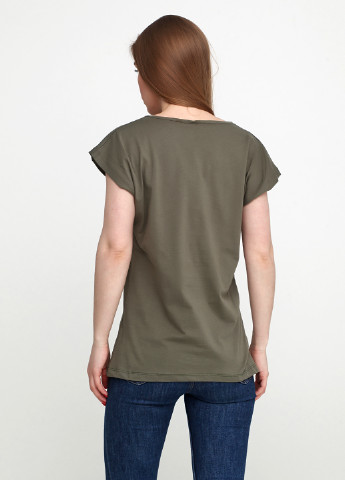 Хаки (оливковая) летняя футболка Kafkame