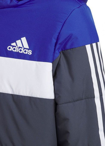 Серо-синяя зимняя куртка adidas