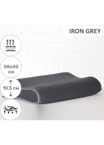 Подушка ортопедическая №6028 Delicate satin Iron grey Aero 58х40х10. (2200003261486) Mirson (254075779)