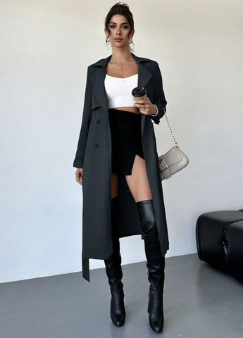 Плащ SHEIN тренчкот на гудзиках демісезон (339052547)