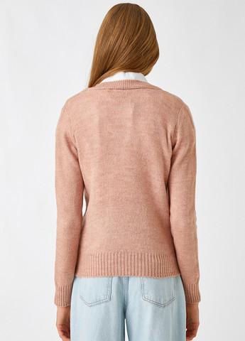 Персиковый демисезонный пуловер пуловер KOTON