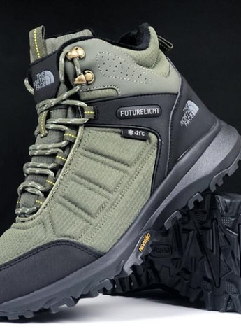 Хаки зимние ботинки No Brand