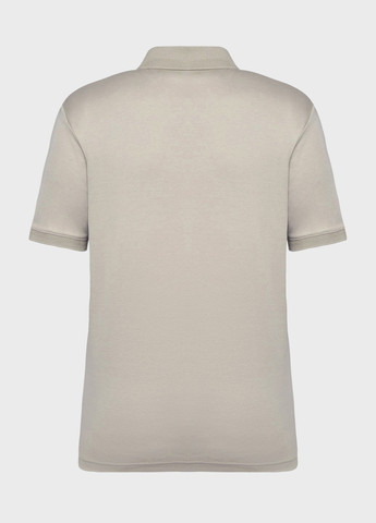 Серо-бежевая футболка-поло для мужчин Calvin Klein однотонная
