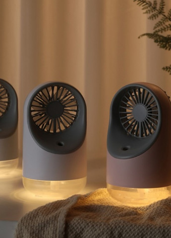 Акумуляторний зволожувач повітря - вентилятор Fan 3в1, блакитний No Brand (252821775)