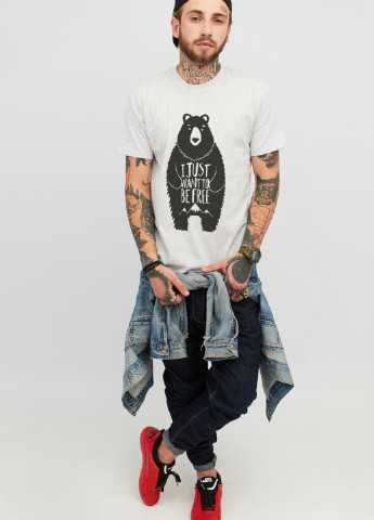 Светло-серая футболка YAPPI