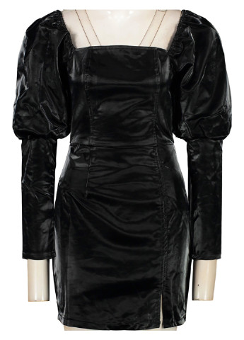 Чорна коктейльна плаття, сукня футляр Boohoo однотонна