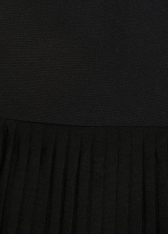 Черное кэжуал платье плиссированное KOTON однотонное