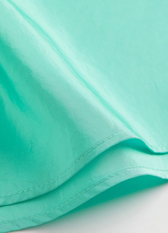 Светло-бирюзовое откровенный платье а-силуэт H&M однотонное