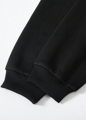 SHEIN свитшот новогодний черный кэжуал полиэстер