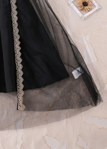 Чорний літній комплект (накидка, сукня) SHEIN