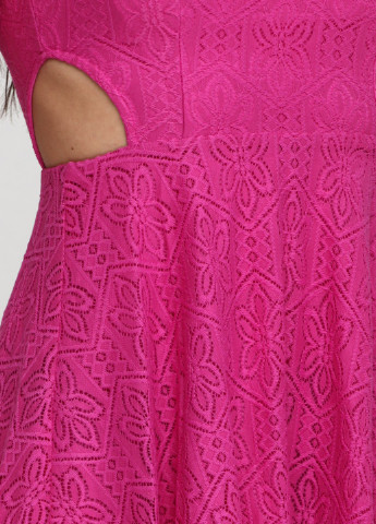 Фуксиновое (цвета Фуксия) кэжуал платье Francesca's однотонное