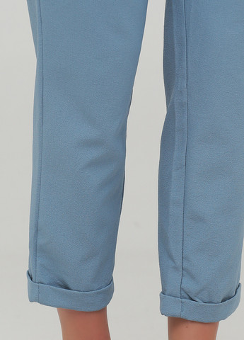 Голубые кэжуал летние каррот, зауженные, укороченные брюки Bebe Plus