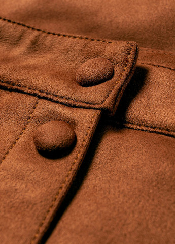 Коричневая кэжуал однотонная юбка C&A а-силуэта (трапеция)