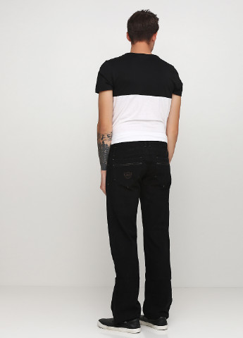 Черные демисезонные прямые джинсы Jemetzzi