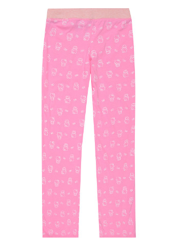 Розовые домашние демисезонные зауженные брюки Disney