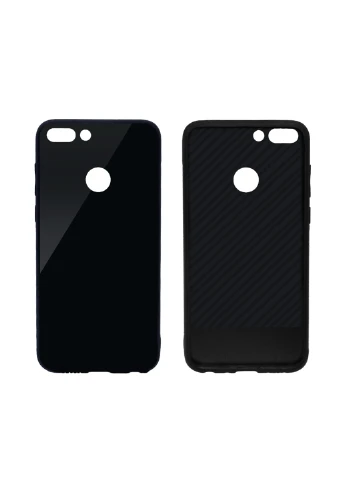 Чохол (Real Glass) для Huawei P Smart (чорний) Intaleo для Huawei P Smart (черный) (131340067)