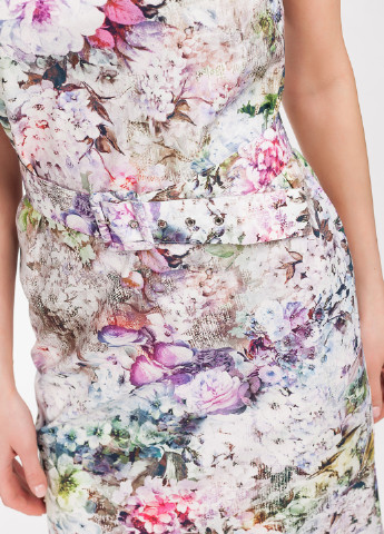 Комбинированное кэжуал платье Frambo с цветочным принтом