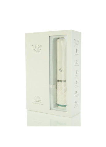 Розкішний вібратор-пульсатор з присоскою - Feisty Thrusting Vibrator Teal Pillow Talk (254734187)