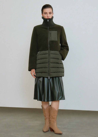 Оливковая (хаки) зимняя куртка SHEIN