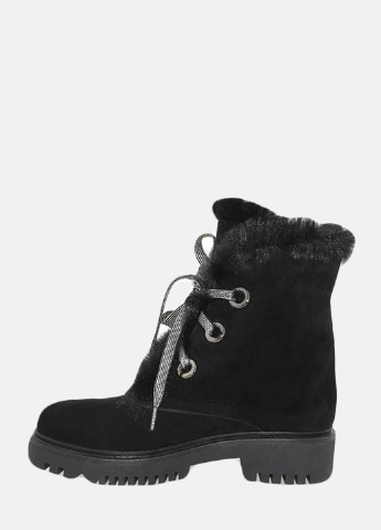 Зимние ботинки re2371-11 черный El passo из натуральной замши