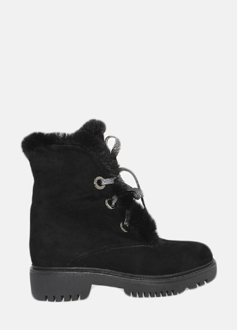 Зимние ботинки re2371-11 черный El passo из натуральной замши