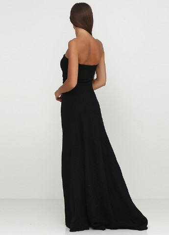Черное вечернее платье Ralph Lauren в полоску