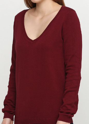 Бордовий демісезонний пуловер пуловер Colours