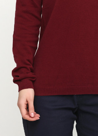 Бордовий демісезонний пуловер пуловер Colours