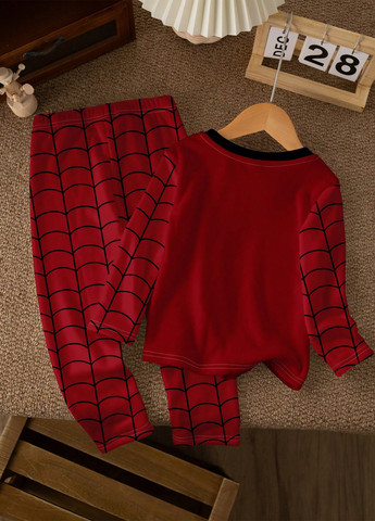 Темно-червона всесезон піжама (лонгслів, штани) лонгслів + брюки SHEIN