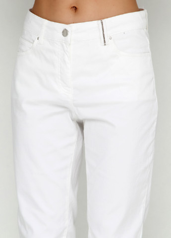 Белые демисезонные зауженные джинсы BRANDTEX COPENHAGEN