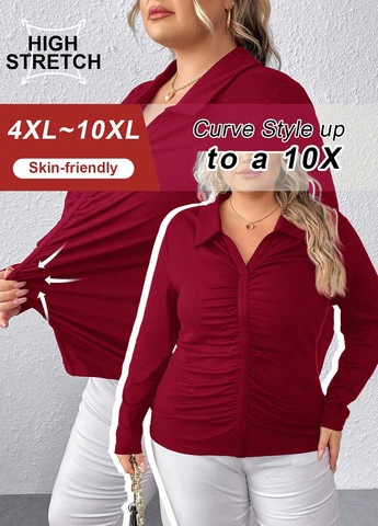 Бордовая блуза SHEIN