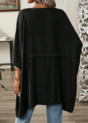 Чорна блуза SHEIN