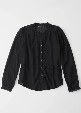 Чорна блуза Abercrombie & Fitch