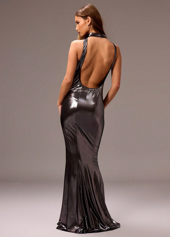 Темно-сіра кежуал сукня годе SHEIN однотонна