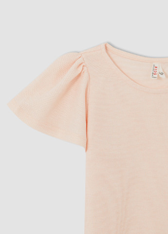 Персиковий літній комплект (футболка, спідниця) DeFacto