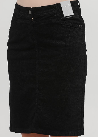 Черная кэжуал однотонная юбка C&A карандаш