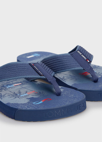 Синие пляжные, кэжуал вьетнамки Tommy Jeans